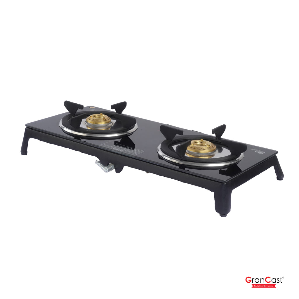2B TOUGHNED GLASS TOP CAST IRON GAS STOVE