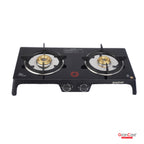 2B TOUGHNED GLASS TOP CAST IRON GAS STOVE