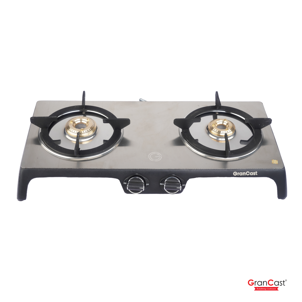 2B STAINLESS STEEL TOP CAST IRON GAS STOVE
