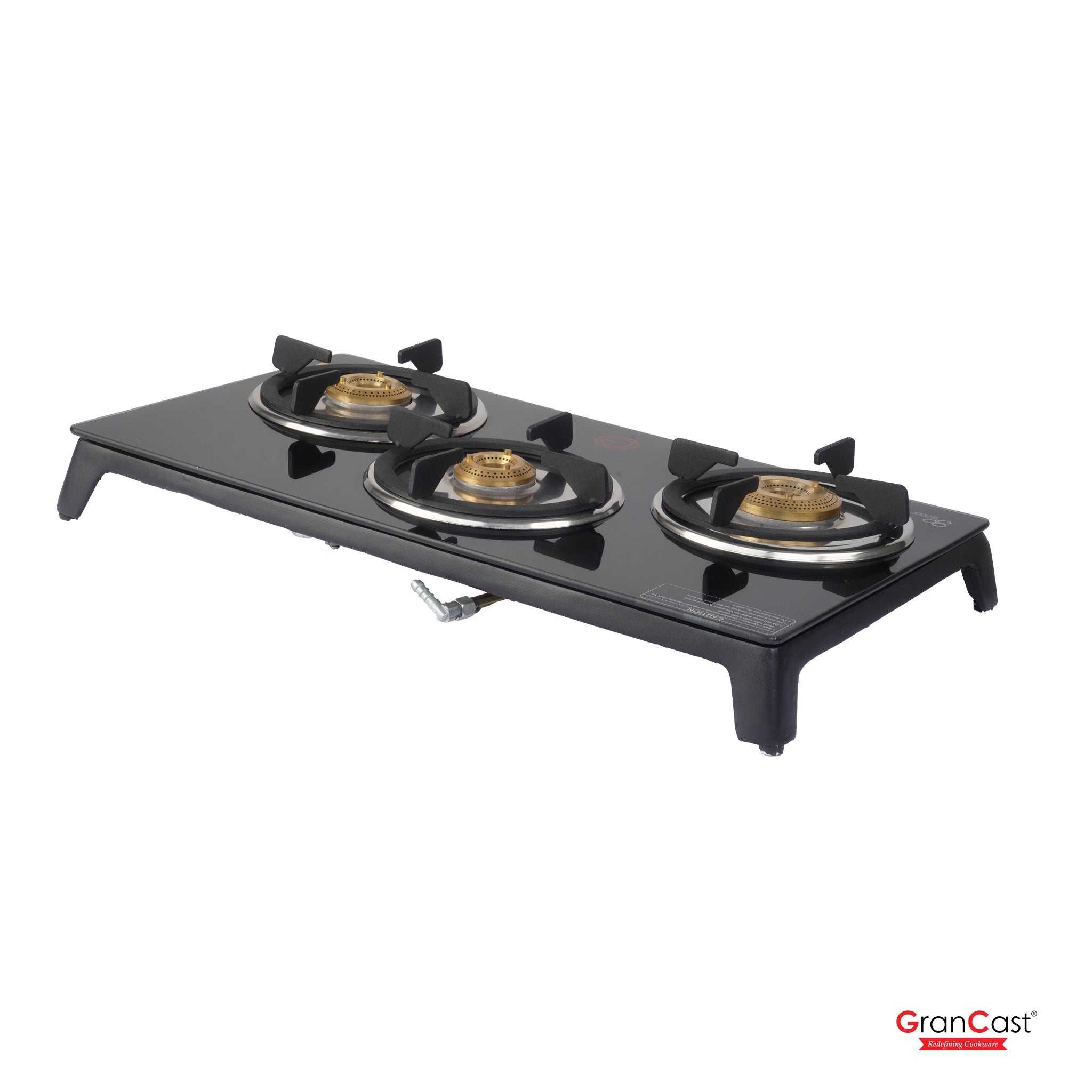 3B TOUGHNED GLASS TOP CAST IRON GAS STOVE