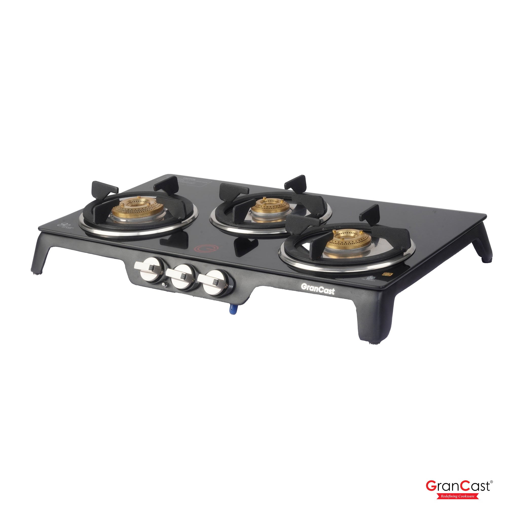 3B TOUGHNED GLASS TOP CAST IRON GAS STOVE
