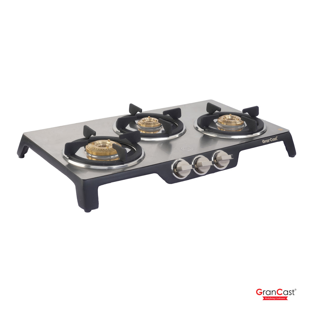 3B STAINLESS STEEL TOP CAST IRON GAS STOVE
