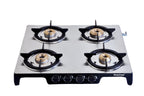 4B SQUARE STAINLESS STEEL TOP CAST IRON GAS STOVE