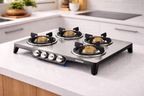 4B SLIM STAINLESS STEEL TOP CAST IRON GAS STOVE