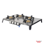 4B SLIM STAINLESS STEEL TOP CAST IRON GAS STOVE