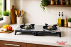 2B STAINLESS STEEL TOP CAST IRON GAS STOVE